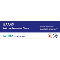 Bodichek Latex Disposable Gloves Powder Free Small 100 Pack