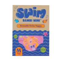 Bambi Mini Co. x SWIM - Reusable Swim Nappy - Pink Crab - Medium