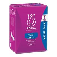 Poise Pad Regular Bulk 32