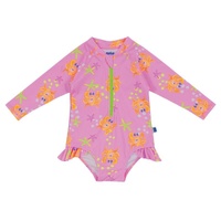 Bambi Mini Co. x SWIM - Splash Happy Swimsuit one piece - Pink Crab - 12-18mths