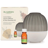 Oil Garden Aurora Diffuser Gift Set and Refresh Renew Oil