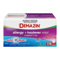 Demazin Allergy & Hayfever 110 Tablets Exclusive Size