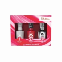 Sally Hansen Miracle Gel Primer + Red Eye & Shiny Top Coat Trio Pack XMAS 2024