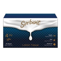Sorbent Facial Tissue Lotion 4Ply 70 Pack