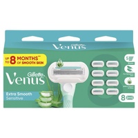 Gillette Venus Deluxe Smooth Sensitive Women's Razor Blade Refills 8 Pack