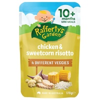 Raffertys Garden 10+ Months Chicken and Sweetcorn Risotto 170g
