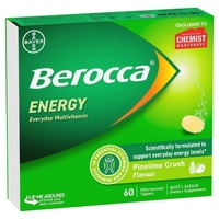 Berocca Energy Pinelime Crush 60 Effervescent Tablets Exclusive