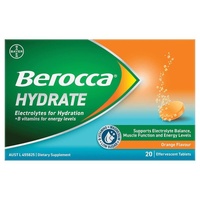 Berocca Hydrate Orange 20 Effervescent Tablets