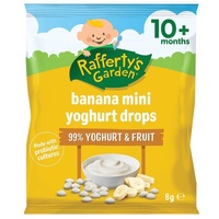 Raffertys Garden Mini Yoghurt Drops Banana 8g