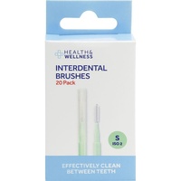 Health & Wellness Dental Interdental Brushes 20 Pack Size S