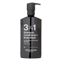 Kings Domain 3 in 1 Shampoo Conditioner + Body Wash 375ml