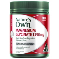 Natures Own Magnesium Glycinate 1100mg 300 Tablets