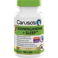 Carusos Ashwagandha + Sleep 30 Tablets