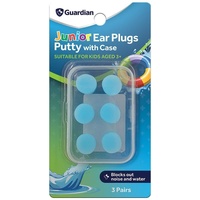 Guardian Junior Ear Plugs Putty with Case 3 Pairs