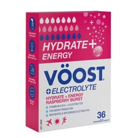 Voost Hydrate + Energy Raspberry Burst Effervescent Tablets 36 Pack