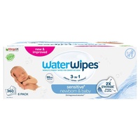 WaterWipes Baby & Newborn Sensitive Wipes 360 Pack