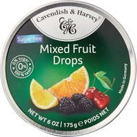 Cavendish & Harvey Sugar Free Mixed Fruit Tin 175g