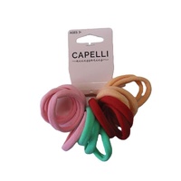 Capelli Kids Nylon Hair Ties Cherry 16Pk