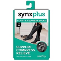Synxplus Flight & Recovery Socks Black Medium