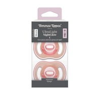 Tommee Tippee Ultralight Soother Night 6-18 Months 2 Pack