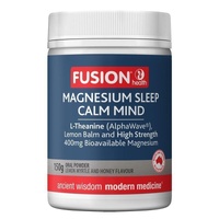 Fusion Magnesium Sleep Calm Mind Lemon Myrtle and Honey Flavour 150g Powder