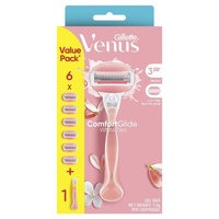 Gillette Venus Comfortglide White Tea Razor + 6 Blades