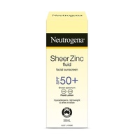 Neutrogena Sheer Zinc Face Fluid SPF50+ 50mL