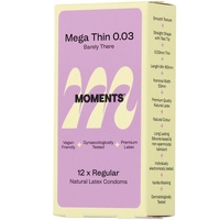 Moments Mega Thin 0.03 Condom 12 Pack