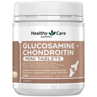 Healthy Care Glucosamine + Chondroitin 200 Mini Tablets