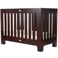 Bloom Alma Papa Crib Baby Bed with Mattress Foldable Compact Solid