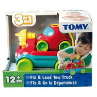 Tomy Pre-School Toys Fix & Load Tow Truck develop their motor skills in a fun
