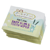 Jack N'Jill - Baby Gum and Tooth Wipes ? 25 Pack Flavour-free, 100% Soft Cotton