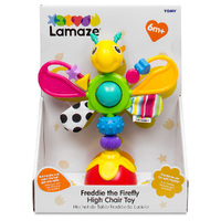 Lamaze Freddie the Firefly Highchair Toy distract baby at dinner time