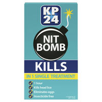 KP24 Nit Bomb Lice Treatment 50ml Kills in 1 Treatment With Comb Lice and Eggs