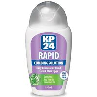 KP24 Rapid Natural Combing Solution 150ml Stay Lice Free Easy Removal Summer