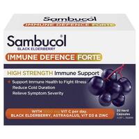 Sambucol Immune Defence High Strength 30 Capsules Reduce Cold Symptoms
