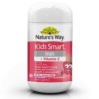 Nature's Way Kids Smart Iron + Vitamin C 50 Tablets Growth & Development