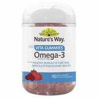 Nature's Way Vita Gummies Adult Omega-3 110s High Quality Essential Fatty Acids