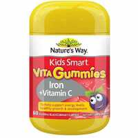 Nature's Way Kids Smart Vita Gummies Iron + Vitamin C 60s Growth Development