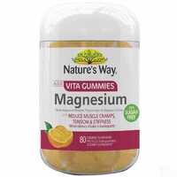 Nature's Way Adult Vita Gummies Magnesium 80s Relieve Muscle Cramps and Tension