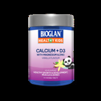 Bioglan Healthy Kids Calcium + D3 50s Growth Muscle Bone Immune System