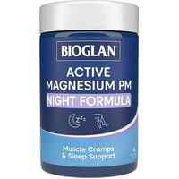 Bioglan Active Magnesium PM Night Formula 60 Tablets Muscle Cramps