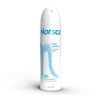Norsca For Women Baby Powder Anti-Perspirant Deodorant 150g Gentle Lasting Dry