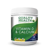 Quality Health Vitamin D & Calcium 300s Support Ca Absorption Bone Health