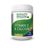 Quality Health Vitamin D & Calcium 130s Support Ca Absorption Bone Health