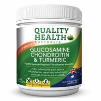 Quality Health Glucosamine Chondroitin & Turmeric 100 Tablets Joint