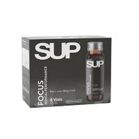 SUP Shots Focus CaffeineTropical Flavour 8pkX50ml Alertness Productivity Fatigue