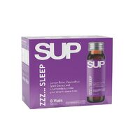 SUP Shots ZZZ Sleep Supplement Drink 8pk X 50ml Passionfruit Flavour Relax