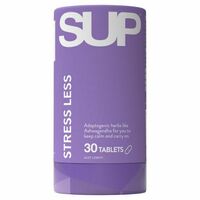 SUP Stress Less 30 Tablets Calm Nerves Relieve Relieve Stress Vegan