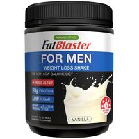 Naturopathica FatBlaster For Men Weight Loss Shake Vanilla 385g High Protein
